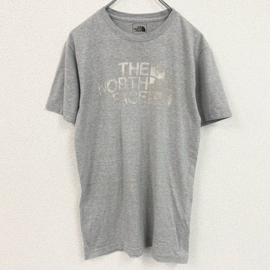 古着 used　THE NORTH FACE　ザノースフェイス　半袖ロゴプリントTシャツ　霜降りグレー　Sサイズ