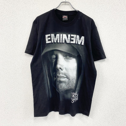 ROCK@TEES　EMINEM　エミネム　半袖プリントTシャツ　黒　ブラック　Lサイズ