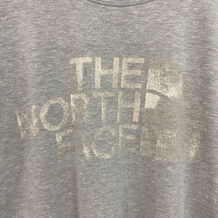 古着 used　THE NORTH FACE　ザノースフェイス　半袖ロゴプリントTシャツ　霜降りグレー　Sサイズ