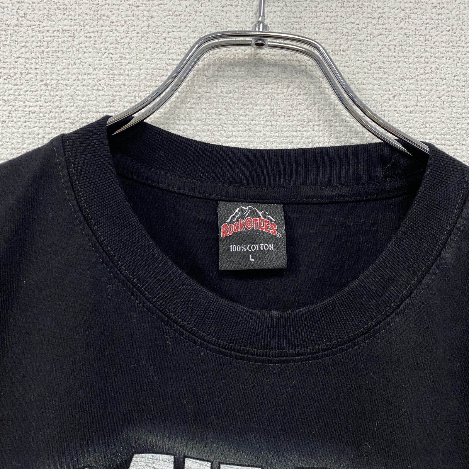 ROCK@TEES　EMINEM　エミネム　半袖プリントTシャツ　黒　ブラック　Lサイズ