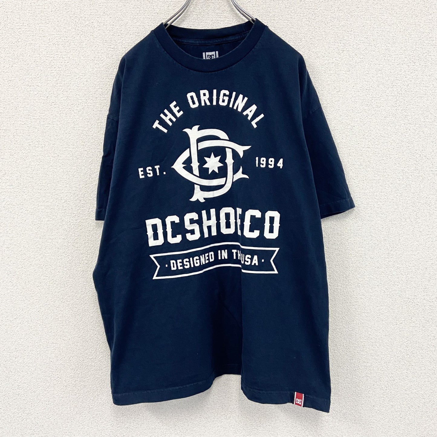 DC SHOES×DYRDEK　半袖Tシャツ　紺　ネイビー　XLサイズ