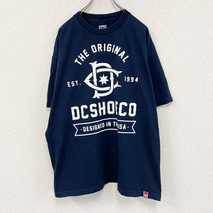 DC SHOES×DYRDEK　半袖Tシャツ　紺　ネイビー　XLサイズ