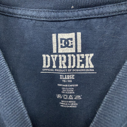DC SHOES×DYRDEK　半袖Tシャツ　紺　ネイビー　XLサイズ