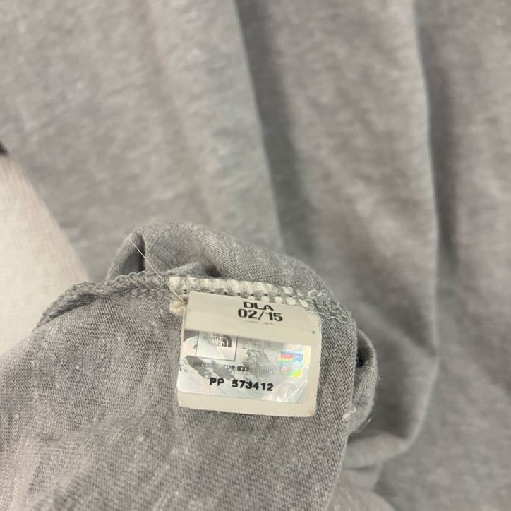 古着 used　THE NORTH FACE　ザノースフェイス　半袖ロゴプリントTシャツ　霜降りグレー　Sサイズ