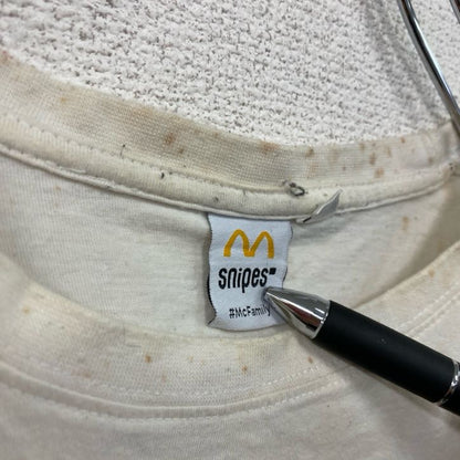 Snipes　#McFamily　マクドナルド　半袖プリントTシャツ　企業T　ユーロ　白　ホワイト　Lサイズ