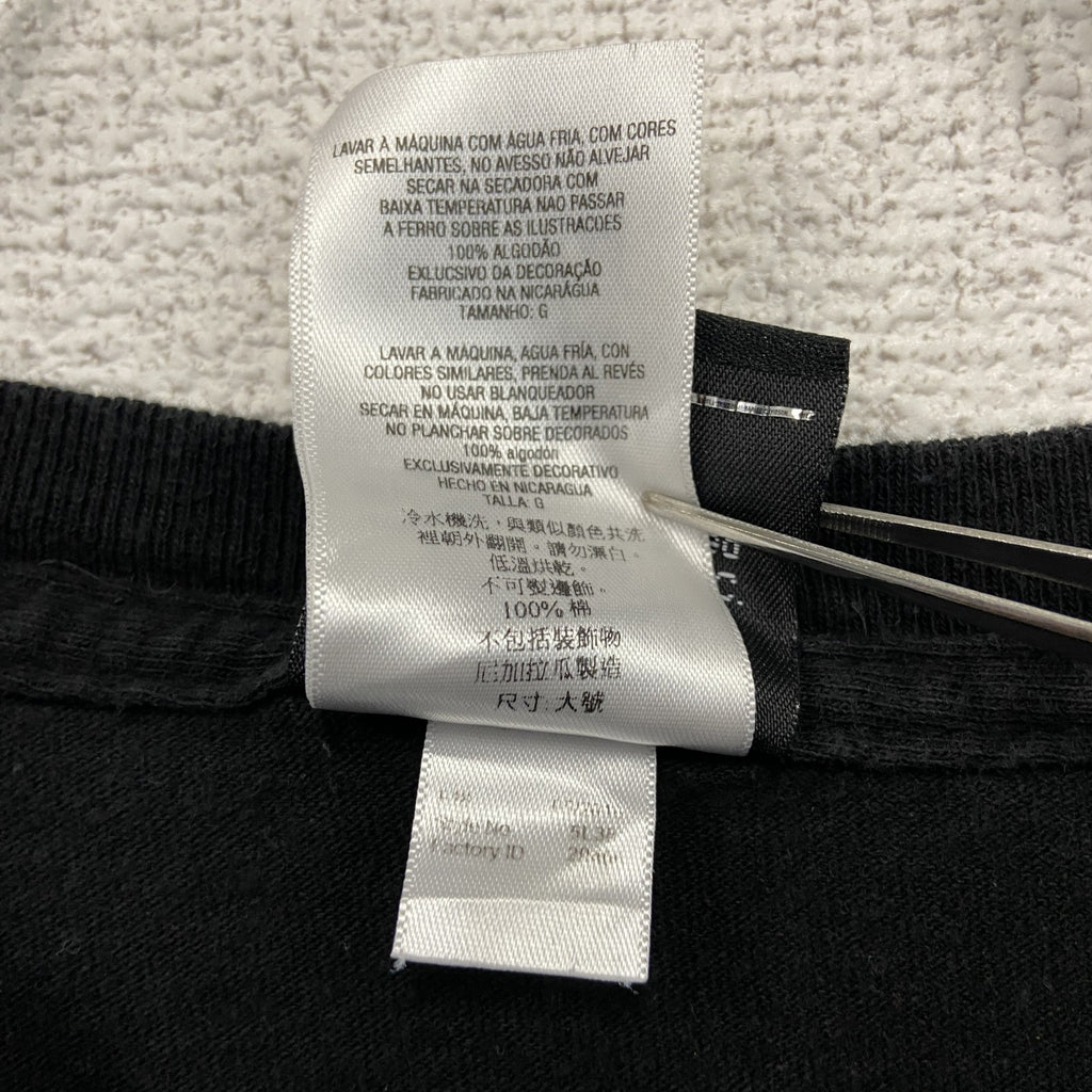 HARLEY DAVIDSON　ハーレーダビッドソン　半袖プリントTシャツ　パッチポケット　黒　ブラック　Lサイズ