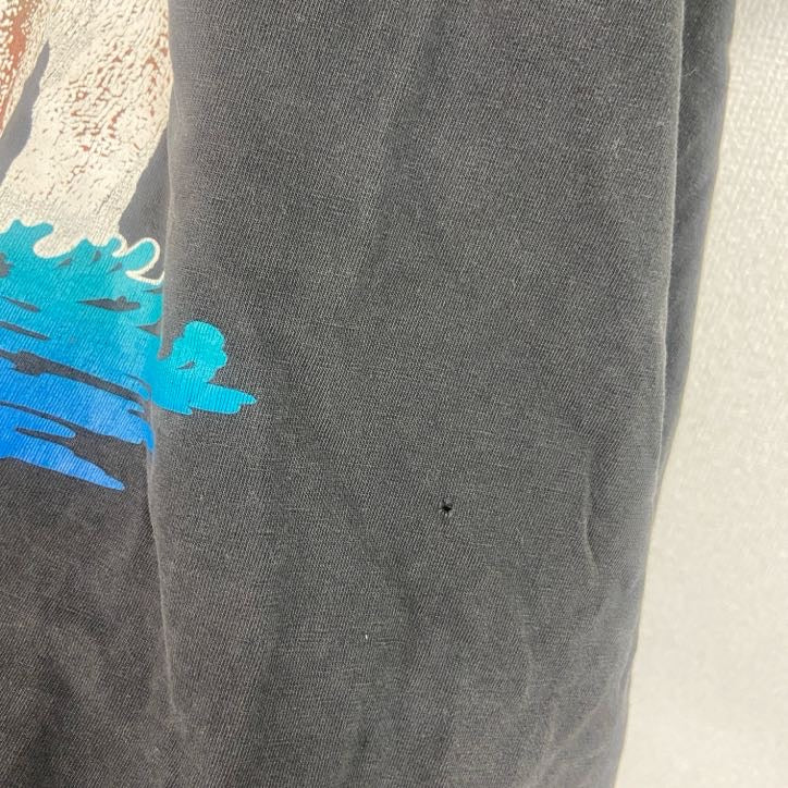 古着 used　バンコク　像　半袖スーベニアプリントTシャツ　00s　ヴィンテージ　黒　ブラック　Lサイズ