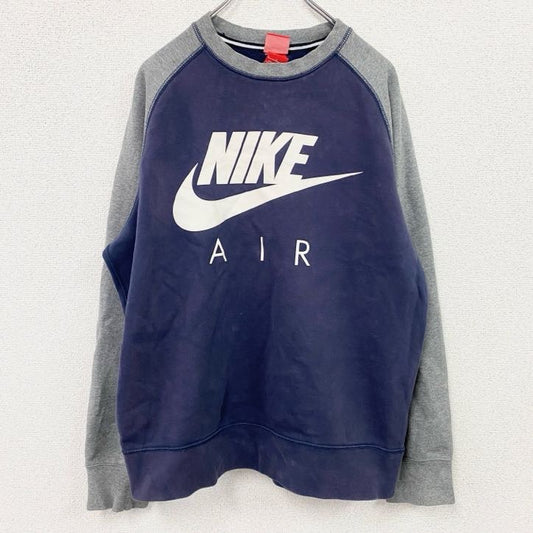 NIKE　ナイキ　スウェット/トレーナー　バイカラー　紺　ネイビー　グレー　Lサイズ