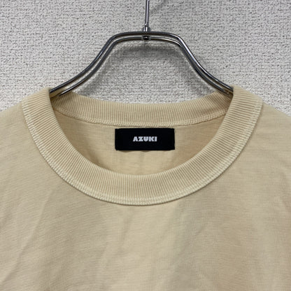AZUKI　アズキ　半袖プリントTシャツ　ベージュ　Mサイズ