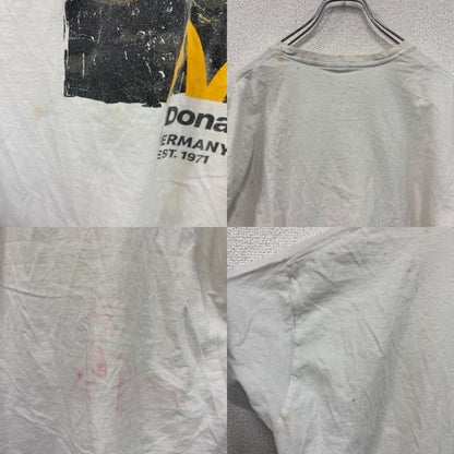 Snipes　#McFamily　マクドナルド　半袖プリントTシャツ　企業T　ユーロ　白　ホワイト　Lサイズ