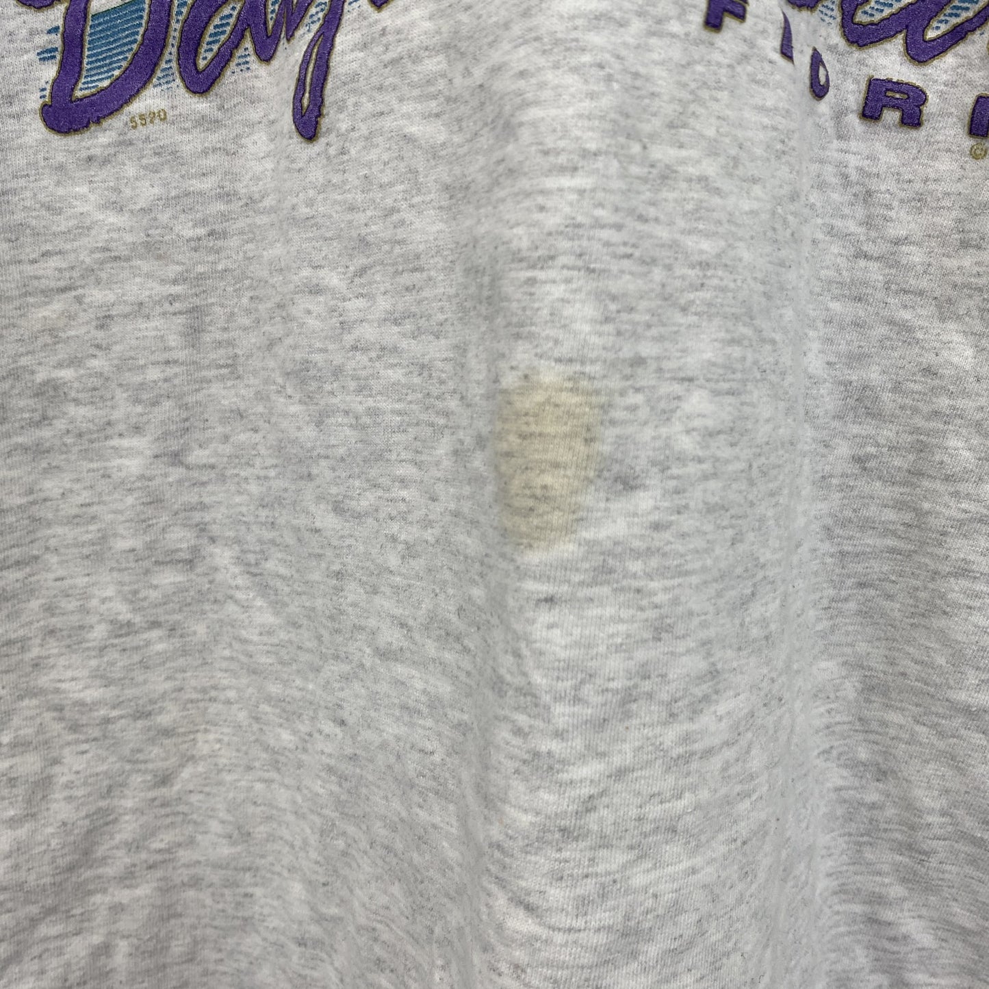 90s　Center Cut　半袖プリントTシャツ　シングルステッチ　ヴィンテージ　グレー　XLサイズ
