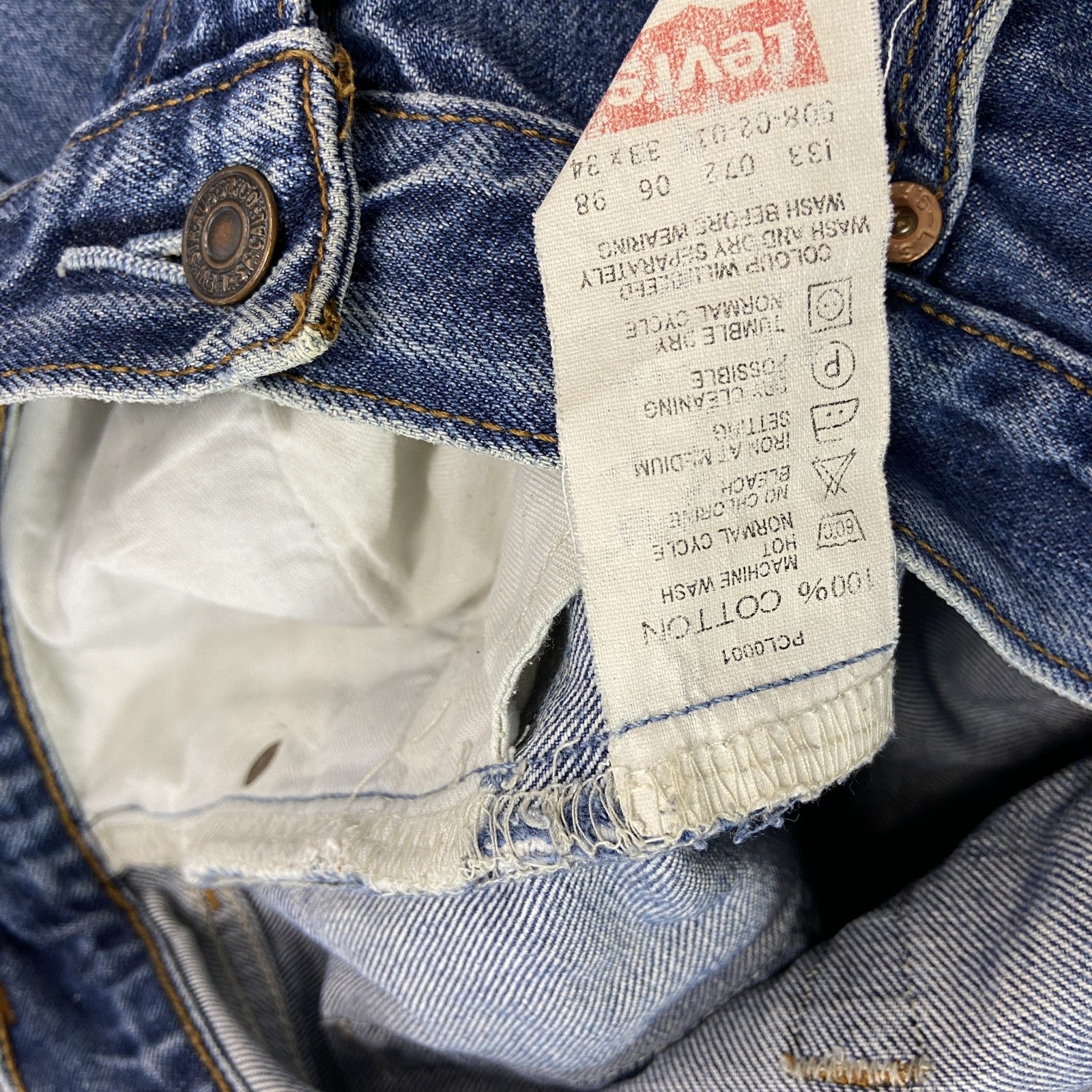 Levi's　リーバイス　デニムパンツジーンズ　ジップフライ　インディゴ　W33サイズ