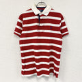 Polo by Ralph Lauren　ポロバイラルフローレン　半袖ポロシャツ　ボーダー柄　赤　レッド　白　ホワイト　Lサイズ
