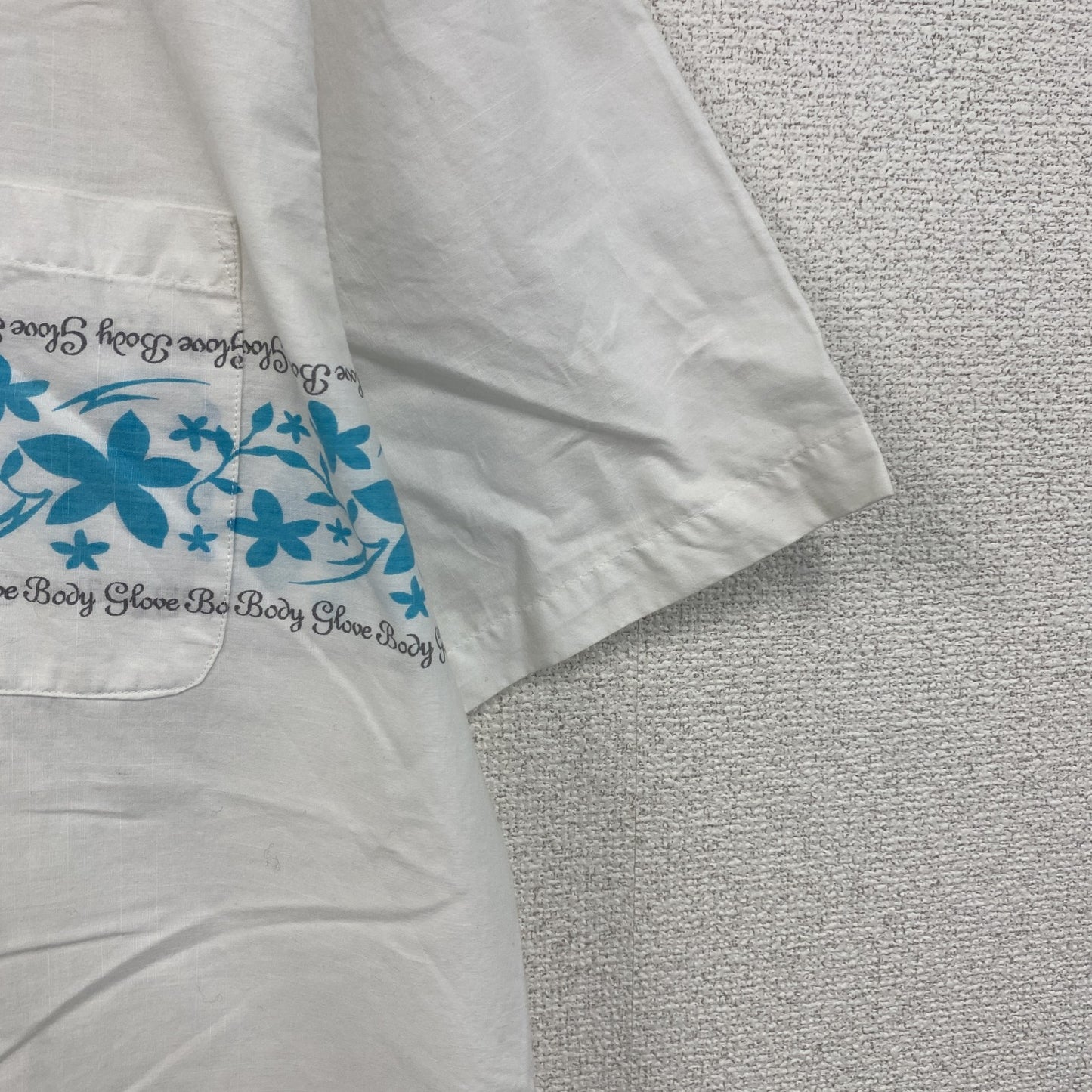 00s　Body Glove　ボディグローブ　半袖アロハシャツ　ヴィンテージ　白　ホワイト　Lサイズ