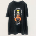 古着 used　NARUTO　うずまきナルト　半袖アニメプリントTシャツ　少年ジャンプ　マンガ　黒　ブラック　Lサイズ
