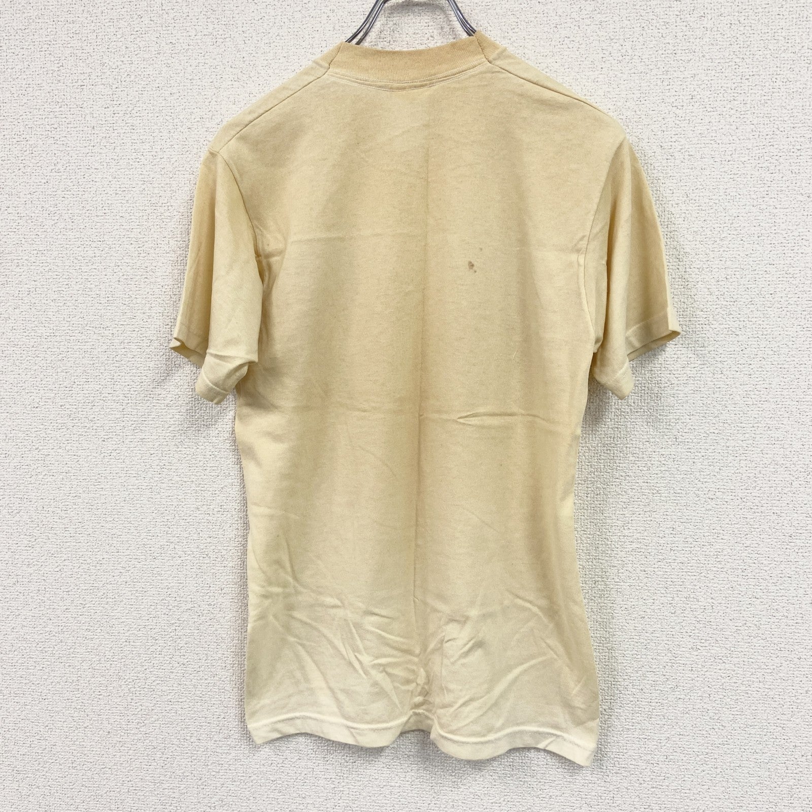 FRUIT OF THE LOOM　フルーツオブザルーム　半袖プリントTシャツ　黄色　ライトイエロー　Sサイズ
