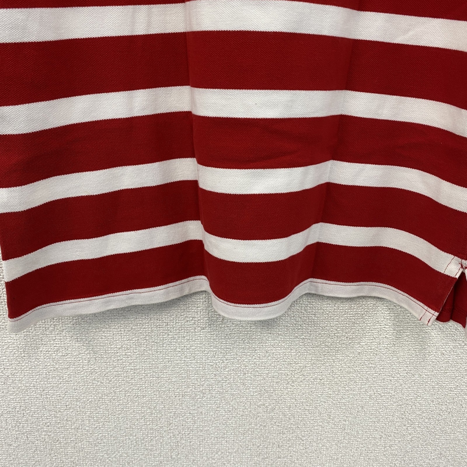 Polo by Ralph Lauren　ポロバイラルフローレン　半袖ポロシャツ　ボーダー柄　赤　レッド　白　ホワイト　Lサイズ