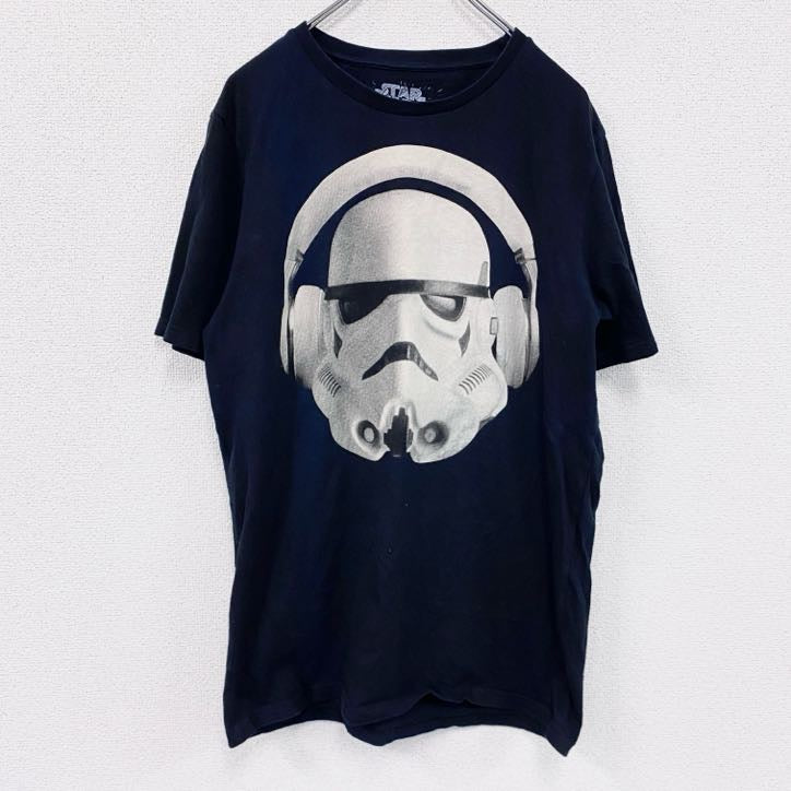 STAR WARS＆BERSHKA MEX 42　スターウォーズ　半袖プリントTシャツ　キャラクターT　黒　ブラック　XLサイズ