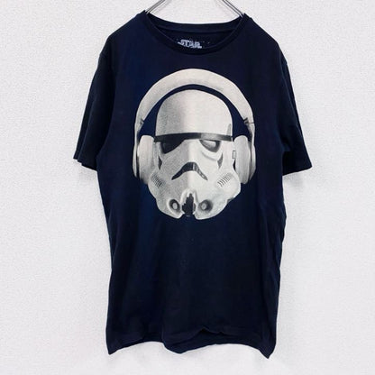 STAR WARS＆BERSHKA MEX 42　スターウォーズ　半袖プリントTシャツ　キャラクターT　黒　ブラック　XLサイズ