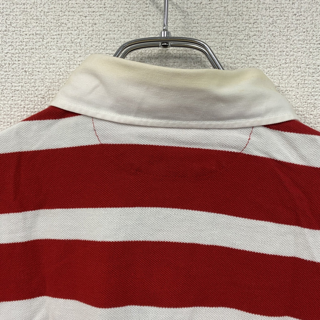 Polo by Ralph Lauren　ポロバイラルフローレン　半袖ポロシャツ　ボーダー柄　赤　レッド　白　ホワイト　Lサイズ
