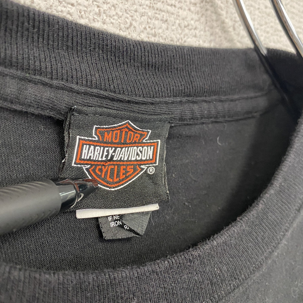 HARLEY DAVIDSON　ハーレーダビッドソン　半袖プリントTシャツ　黒　ブラック　Mサイズ