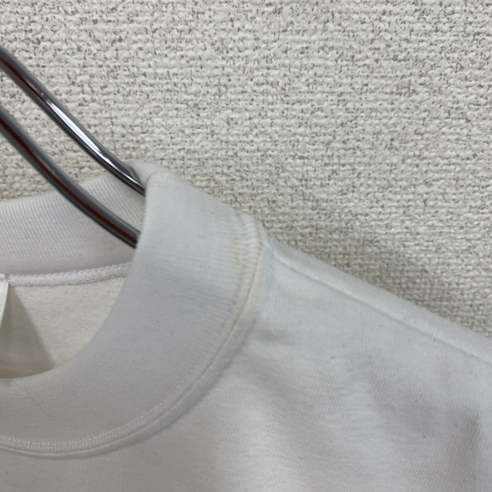 90s　adidas　アディダス　半袖プリントTシャツ　ヴィンテージ　デサント期　白　ホワイト　Sサイズ