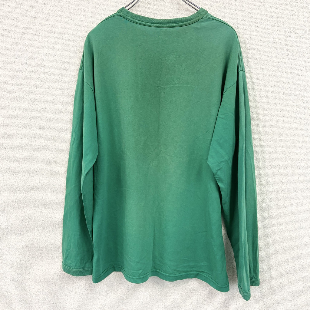 Stussy　ステューシー　長袖プリントTシャツ/ロンT　緑　グリーン　Mサイズ