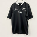 adidas　アディダス　オールブラックス1STレプリカジャージ　ユニフォーム　ゲームシャツ　黒　ブラック　Mサイズ