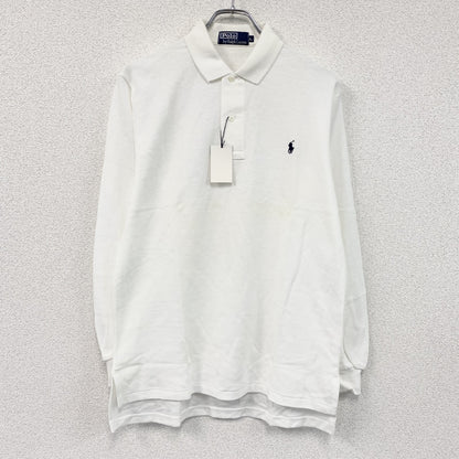 Polo by Ralph Lauren　ポロバイラルフローレン　長袖ポロシャツ　白　ホワイト　Lサイズ
