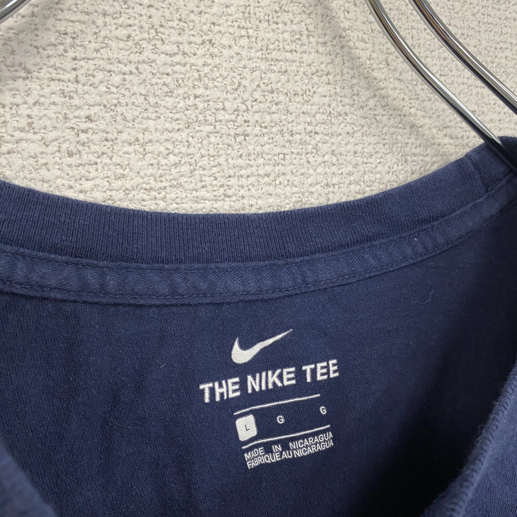 NIKE　ナイキ　半袖プリントTシャツ　紺　ネイビー　Lサイズ