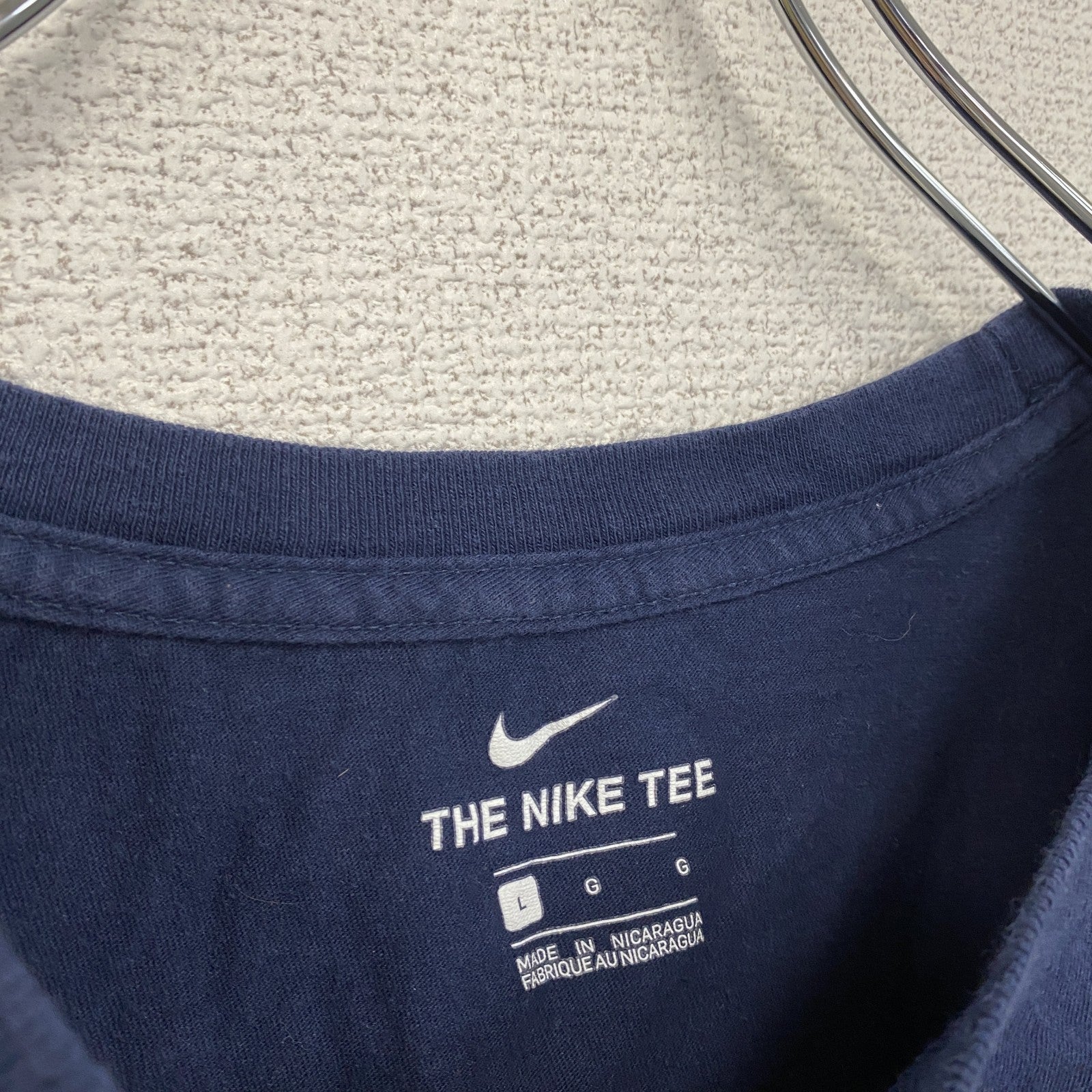 NIKE　ナイキ　半袖プリントTシャツ　紺　ネイビー　Lサイズ