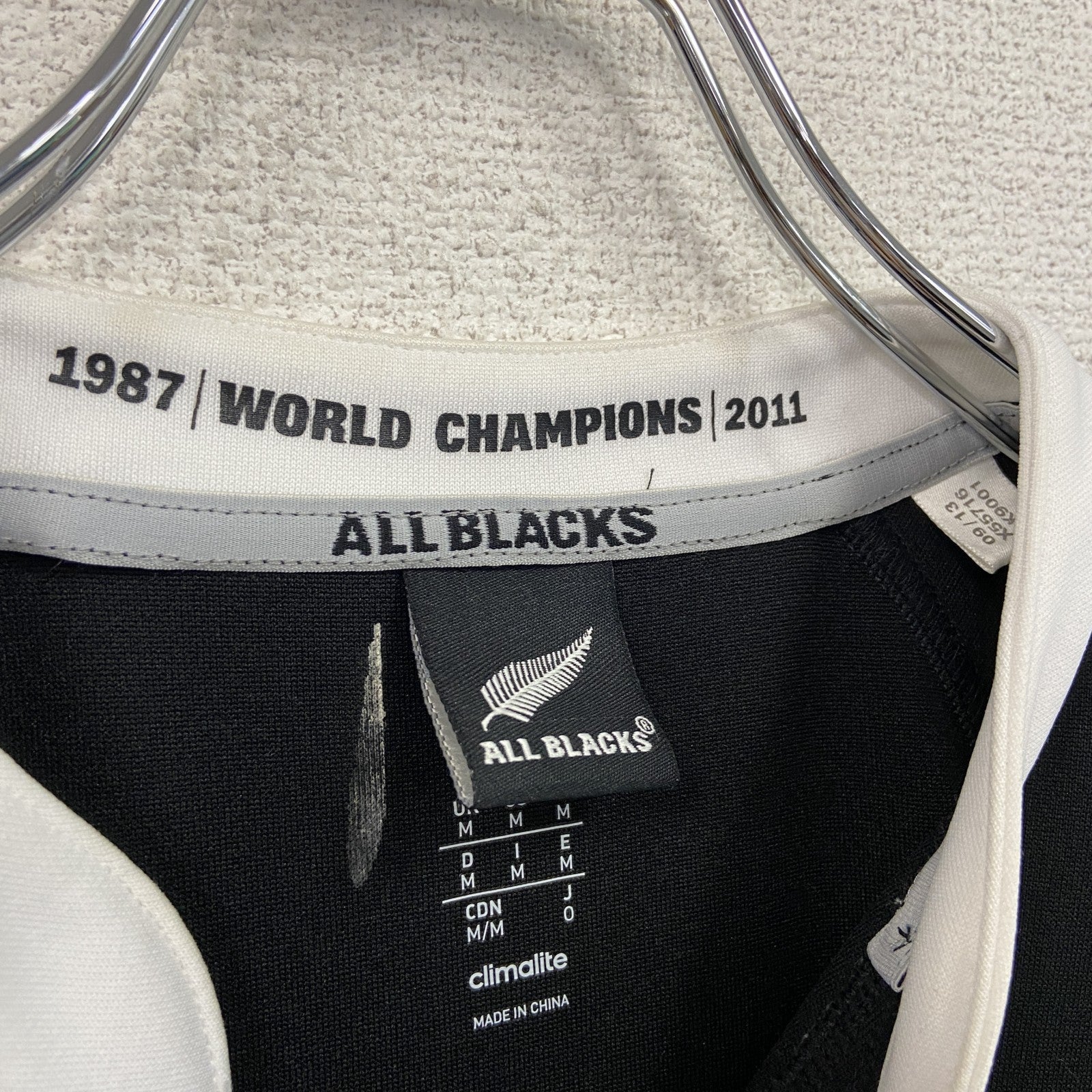 adidas　アディダス　オールブラックス1STレプリカジャージ　ユニフォーム　ゲームシャツ　黒　ブラック　Mサイズ