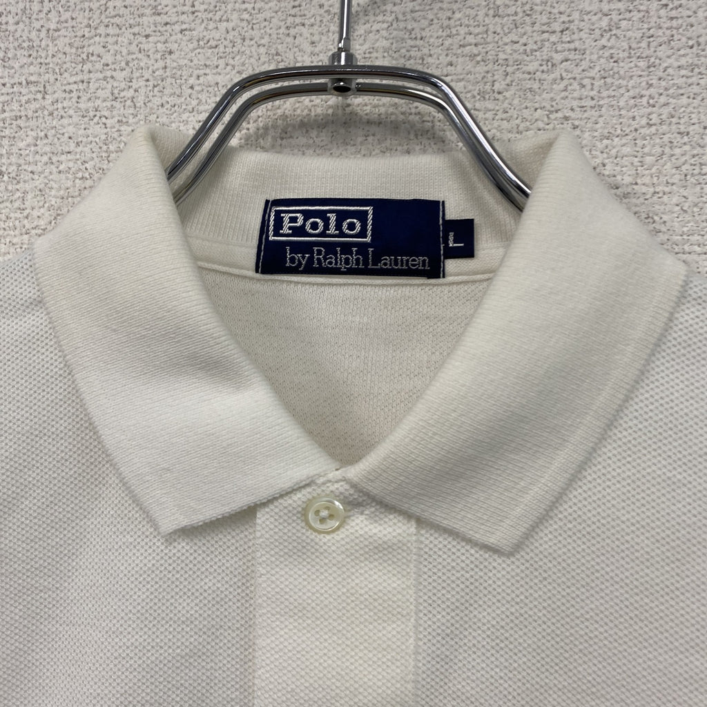 Polo by Ralph Lauren　ポロバイラルフローレン　長袖ポロシャツ　白　ホワイト　Lサイズ