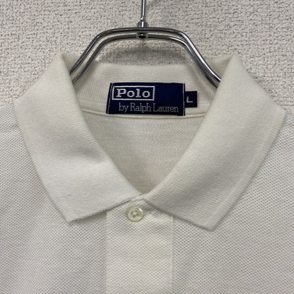 Polo by Ralph Lauren　ポロバイラルフローレン　長袖ポロシャツ　白　ホワイト　Lサイズ