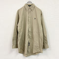 Ralph Lauren　ラルフローレン　長袖ボタンダウンシャツ　ベージュ　Mサイズ