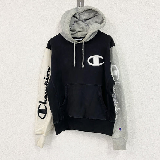Champion　チャンピオン　リバースウィーブ　スウェットパーカー/フーディー　現行　マルチカラー　黒　ブラック　Mサイズ