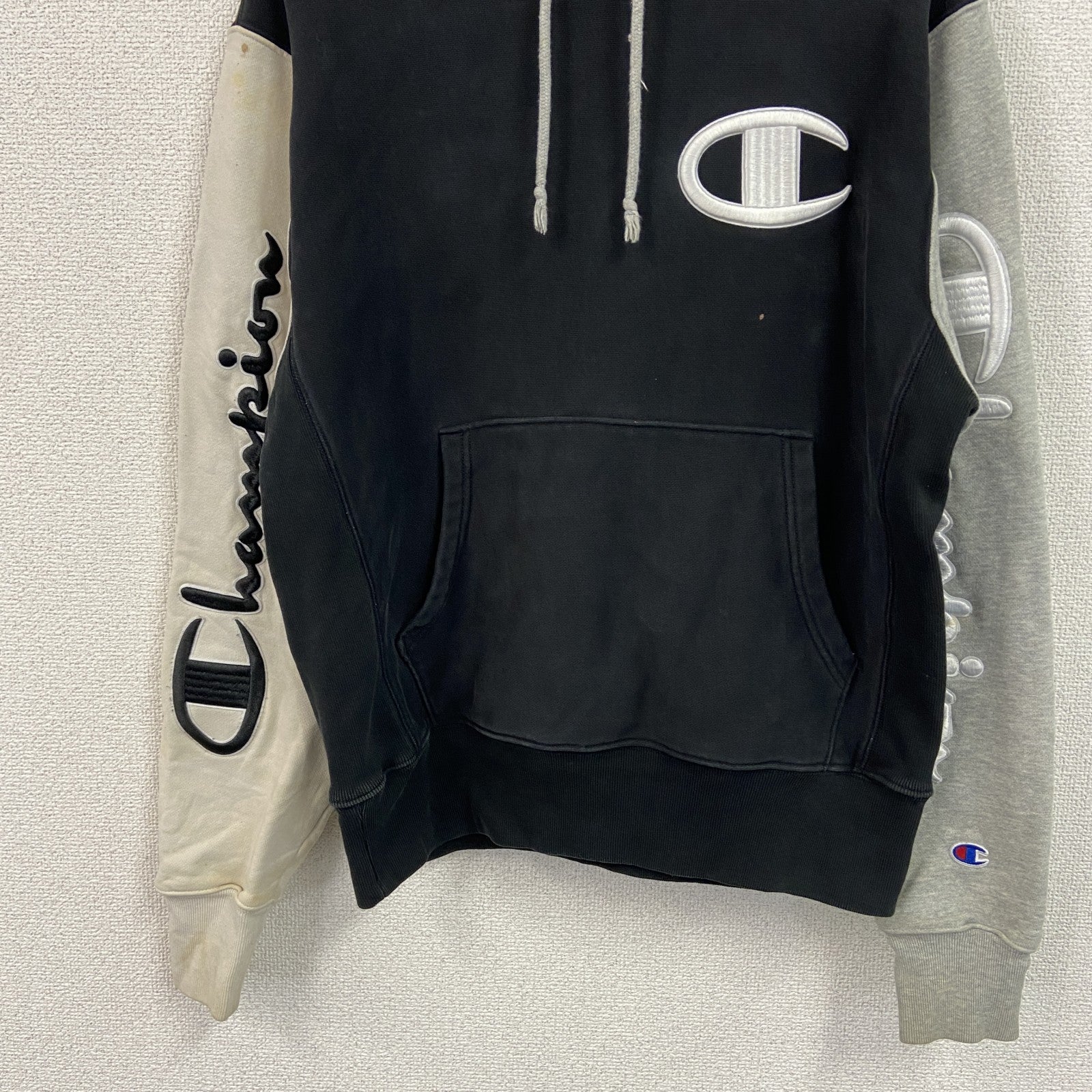 Champion　チャンピオン　リバースウィーブ　スウェットパーカー/フーディー　現行　マルチカラー　黒　ブラック　Mサイズ