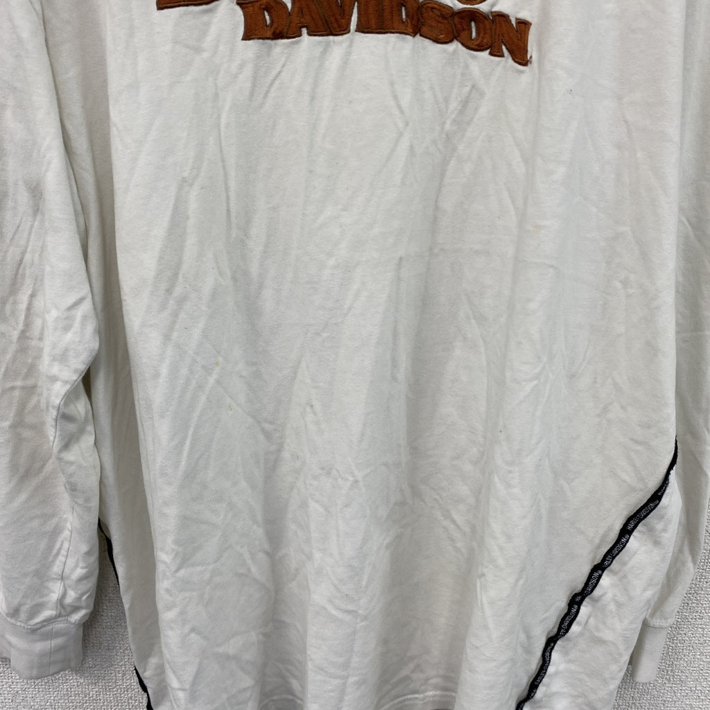 HARLEY DAVIDSON　ハーレーダビッドソン　長袖Tシャツ/ロンT　白　ホワイト　3XLサイズ　