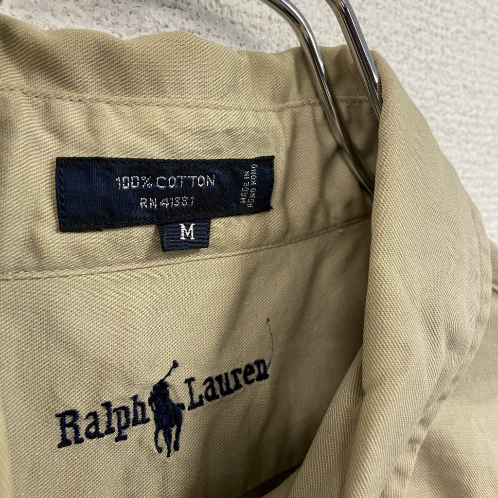 Ralph Lauren　ラルフローレン　長袖ボタンダウンシャツ　ベージュ　Mサイズ