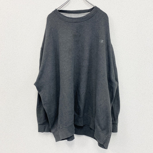 champion　チャンピオン　スウェット/トレーナー　ロゴ刺繡　灰色　ダークグレー　5XLサイズ
