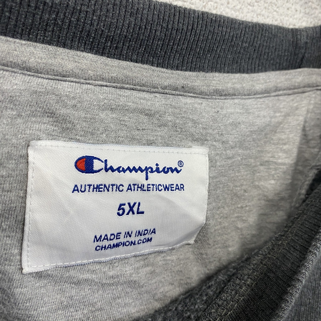 champion　チャンピオン　スウェット/トレーナー　ロゴ刺繡　灰色　ダークグレー　5XLサイズ