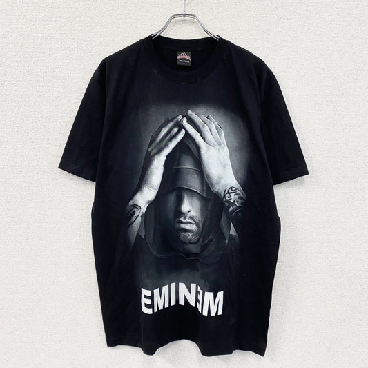ROCK@TEES　EMINEM　エミネム　半袖プリントTシャツ　黒　ブラック　Lサイズ　
