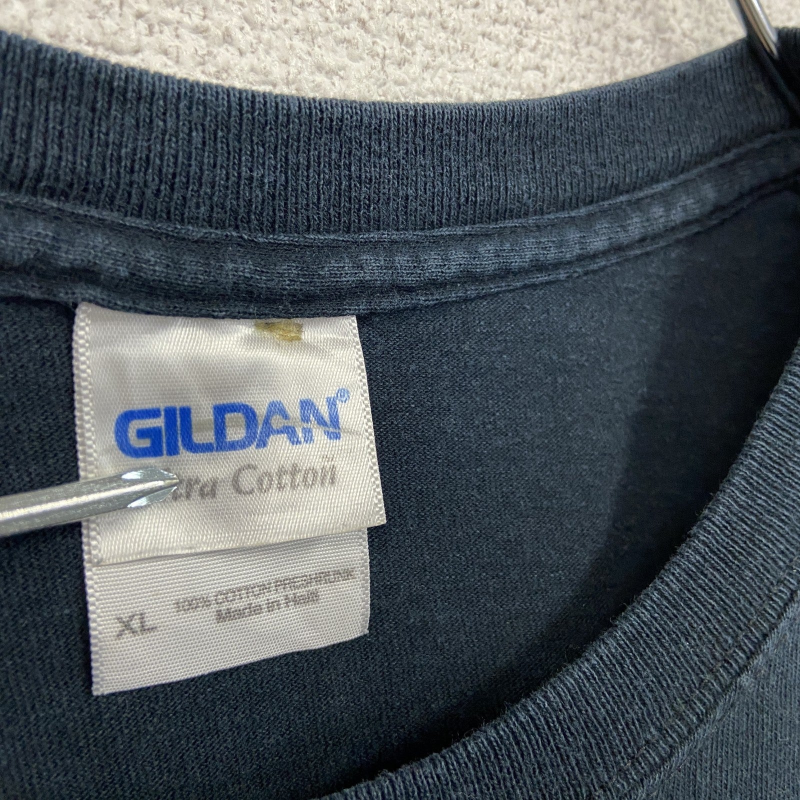 GILDAN　ギルダン　半袖スポーツプリントTシャツ　リヴァプールFC　黒　ブラック　XLサイズ