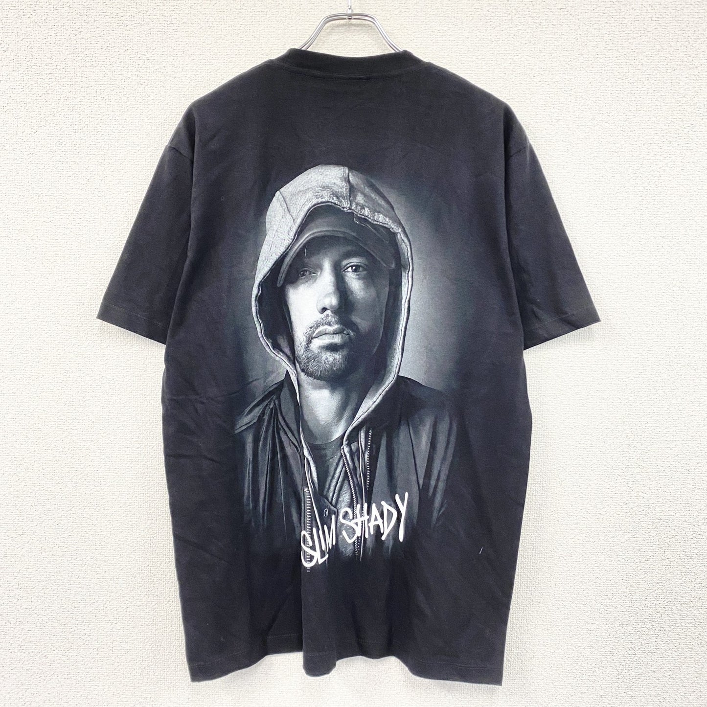 ROCK@TEES　EMINEM　エミネム　半袖プリントTシャツ　黒　ブラック　Lサイズ　