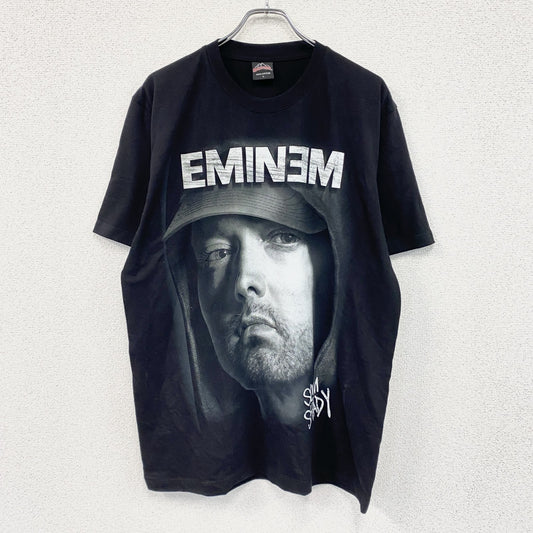 ROCK@TEES　EMINEM　エミネム　半袖プリントTシャツ　黒　ブラック　Lサイズ