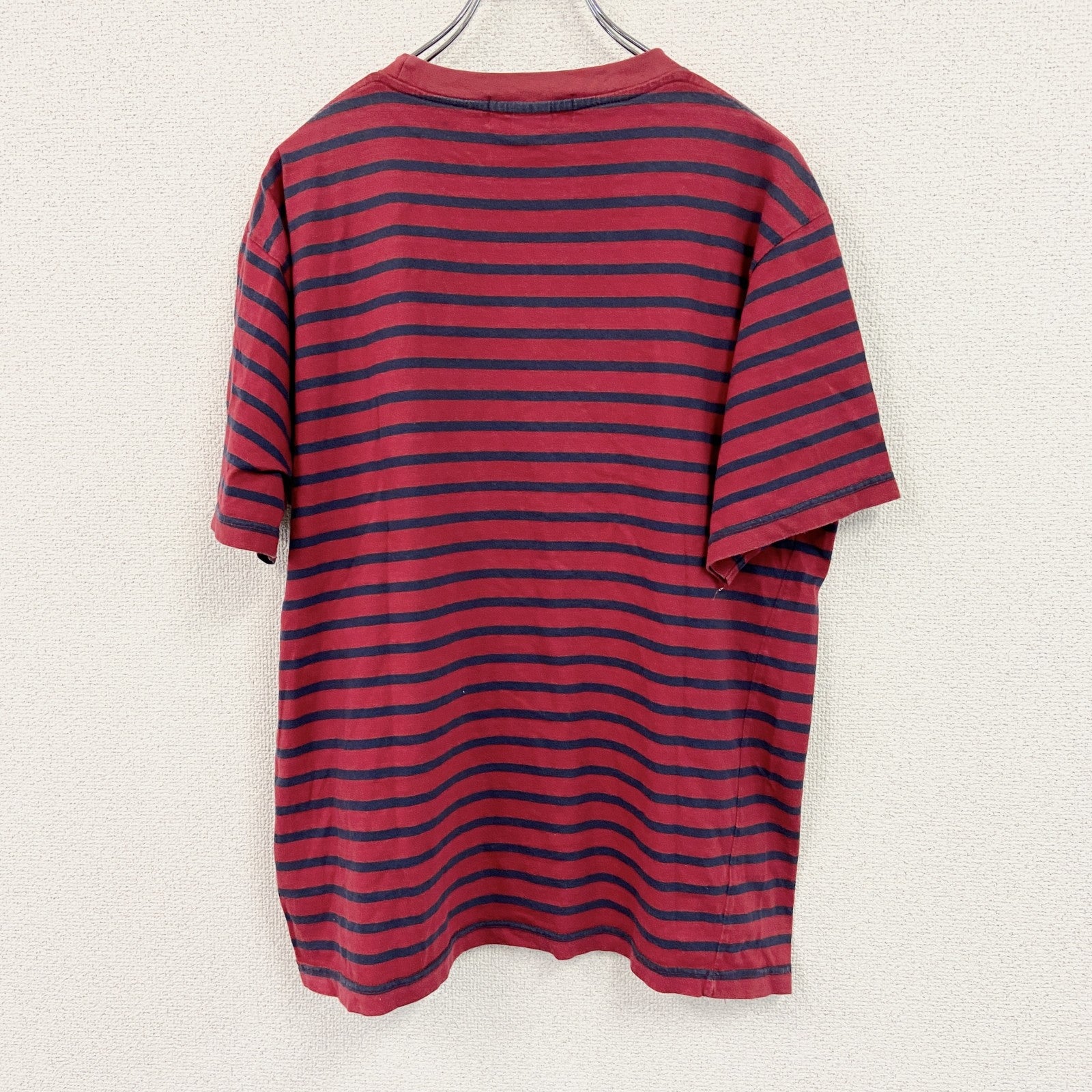 POLO by Ralph Lauren　ポロバイラルフローレン　半袖プリントTシャツ　ボーダー柄　バイカラー　Lサイズ