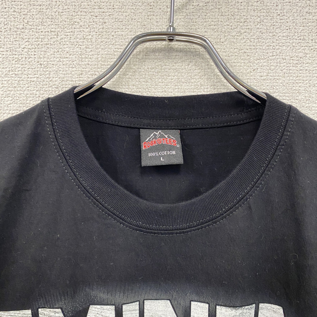 ROCK@TEES　EMINEM　エミネム　半袖プリントTシャツ　黒　ブラック　Lサイズ