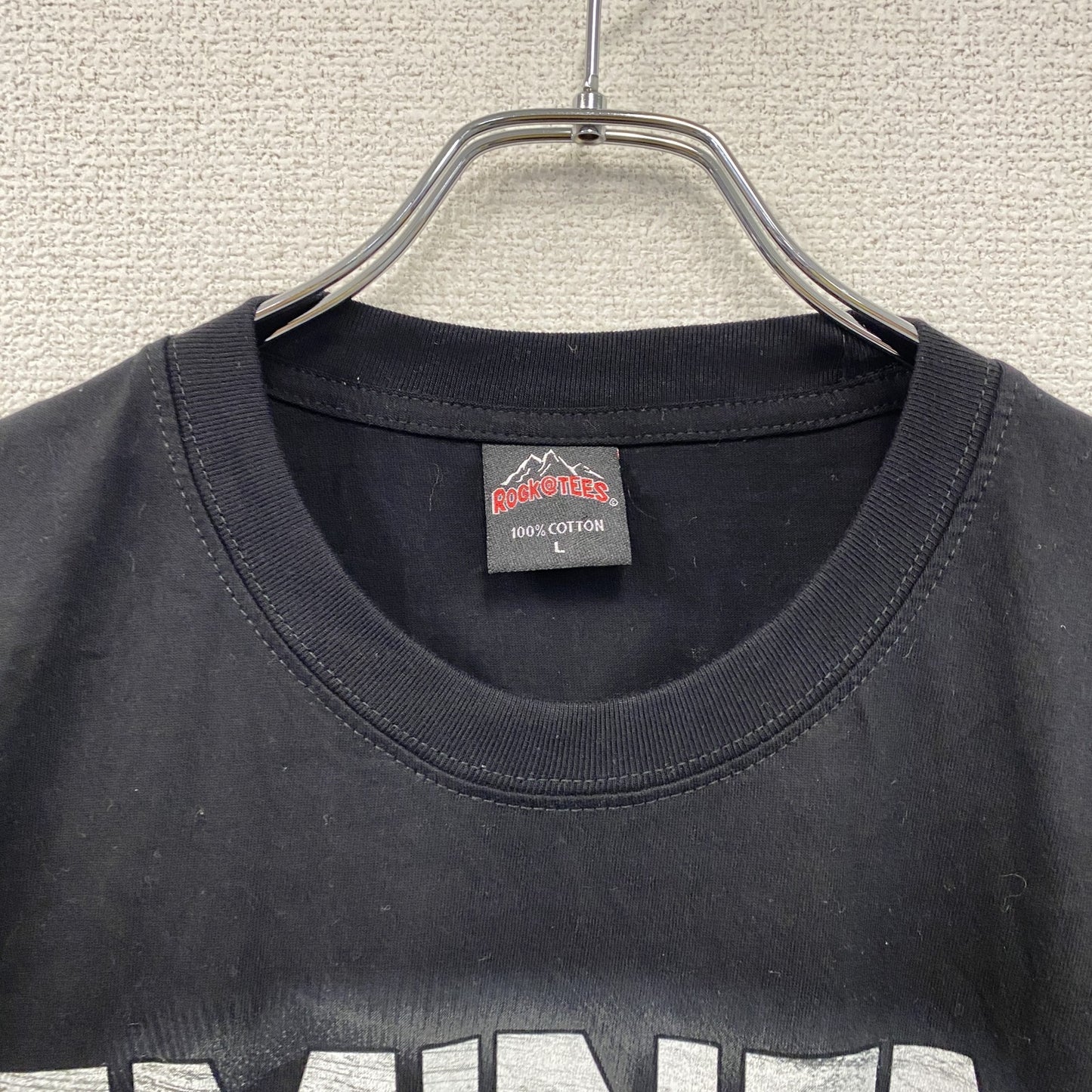 ROCK@TEES　EMINEM　エミネム　半袖プリントTシャツ　黒　ブラック　Lサイズ