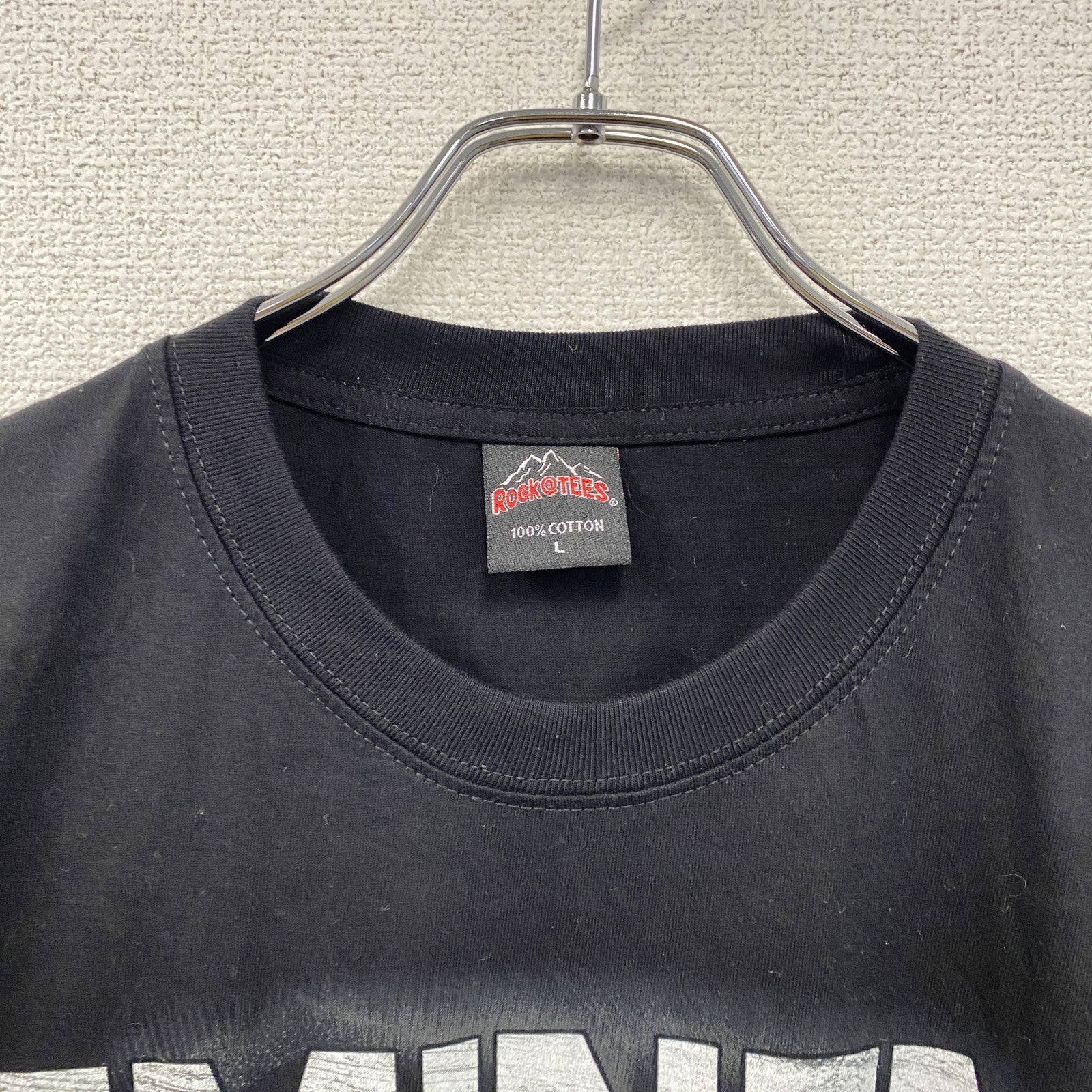 ROCK@TEES　EMINEM　エミネム　半袖プリントTシャツ　黒　ブラック　Lサイズ