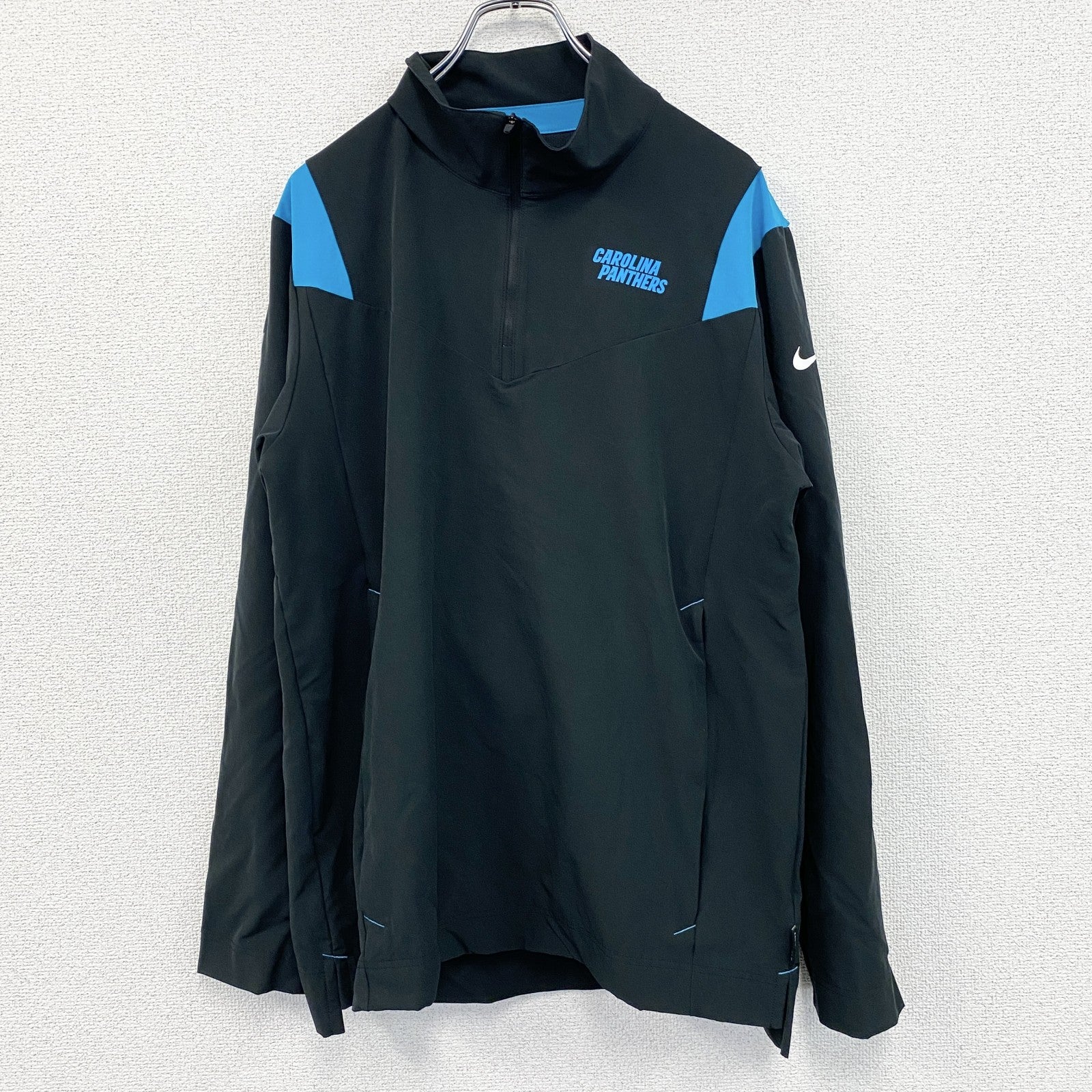 NIKE　ナイキ　プルオーバージャケット　ハーフジップ　黒　ブラック　Mサイズ